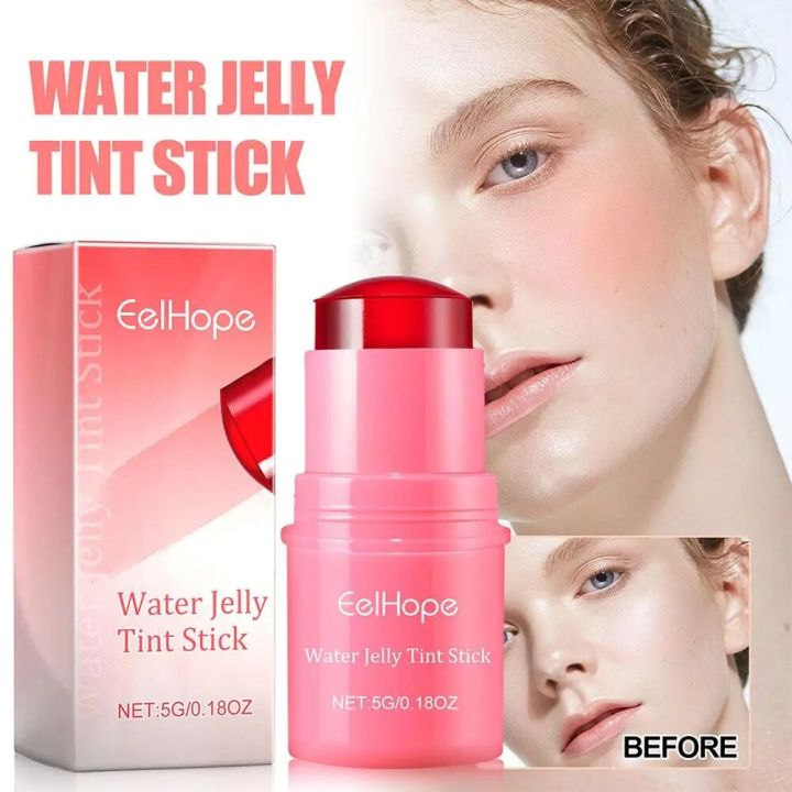 Water%20Jelly%20Tint%20Stick%20Lip%20Cheek%20Blush%20Stain%20Rotatable%20Colors%20Stick%204%20Powder%20Blusher%20Easy%20Rouge%20Coloring%20Moisturizing%20Pen%20-%20Image%202