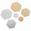 12Pcs Hexagonal Frame Stereoscopic Mirror Wall Sticker Decoration Cherry Super Store. 
