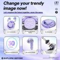 Wireless earphone Bluetooth earbuds Transparent Digital Display TWS Mecha Style For Acefast T8 Sports Headphones. 