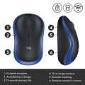 Logitech M185 Wireless Mouse, 2.4GHz with USB Mini Receiver, 12-Month Battery Life, 1000 DPI Optical Tracking, Ambidextrous PC / Mac / Laptop.