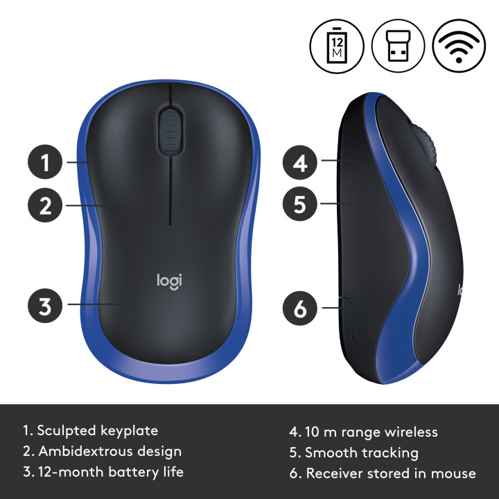 Logitech%20M185%20Wireless%20Mouse,%202.4GHz%20with%20USB%20Mini%20Receiver,%2012-Month%20Battery%20Life,%201000%20DPI%20Optical%20Tracking,%20Ambidextrous%20PC%20/%20Mac%20/%20Laptop%20-%20Image%205