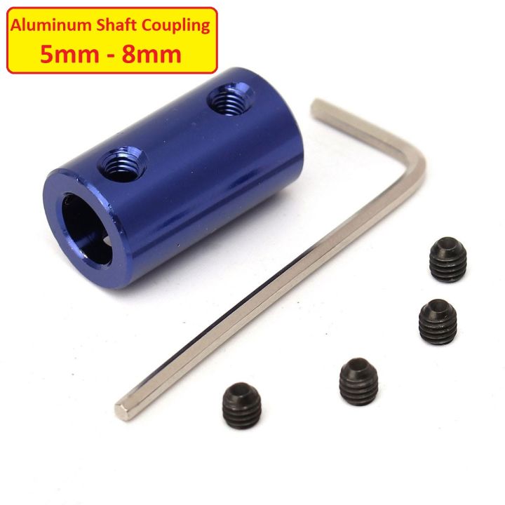 2-Pack Aluminum Shaft Couplings – 5mm To 5mm, 25mm Length, Zero Backlash For 3D Printers & CNC Machines