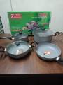 KIAM Non-Stick 7 Pieces Cookware Set(Non-stick Marble Coating). 
