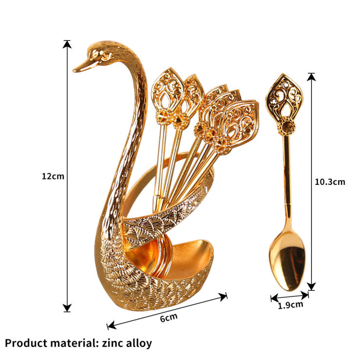 New%20Swan%206%20Pieces%20Stylish%20Spoon%20Tableware%20Set%20Holder%20(Gold%20and%20silver)%20-%20Image%206