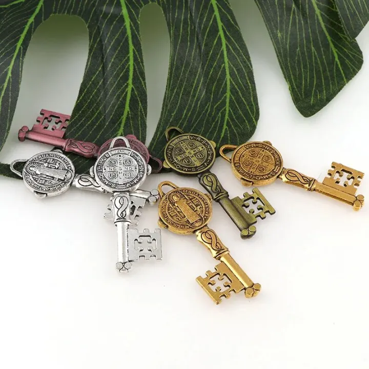 5%20Colors%20Catholicism%20Christian%20Jewelry%20Key%20Charms%20Saint%20Benedict%20Key%20Pendants%20For%20DIY%20Pendants%20Necklace%20-%20Image%205