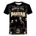 Pantera rock band 3D print men's and women's fashion versatile T-shirt children's summer light casual short sleeve sports fitnes. 