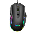 HXSJ Wired Gaming Mouse 7200DPI RGB Backlit Mouse 6 Adjustable DPI Levels/10 Programmable Buttons/Back-to-desktop Button Black. 