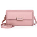 Fashion Female Soft Leather Single Shoulder Bag Large Capacity Women Messenger Wallet Solid Color Ladies Casual Diagonal Purse. 