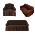 3+2+1=6 Seats Spandex Elastic Coffee-color Sofa Cover  Easybazar Bd. 