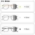 OQ BOGA 6 Styles Anti UV Photochromic Sunglasses Men Women Anti Blue Light Proof Radiation Oval Frame Computer Eyeglasses.