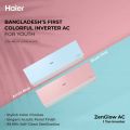Haier 1Ton ZenGlow Inverter AC | Free Delivery & Installation | 12 Years Compressor Warranty | Energy Saving | Fast Cooling | Colorful AC | ZenGlow-13INVPX6B / ZenGlow-13INVPX6P. 