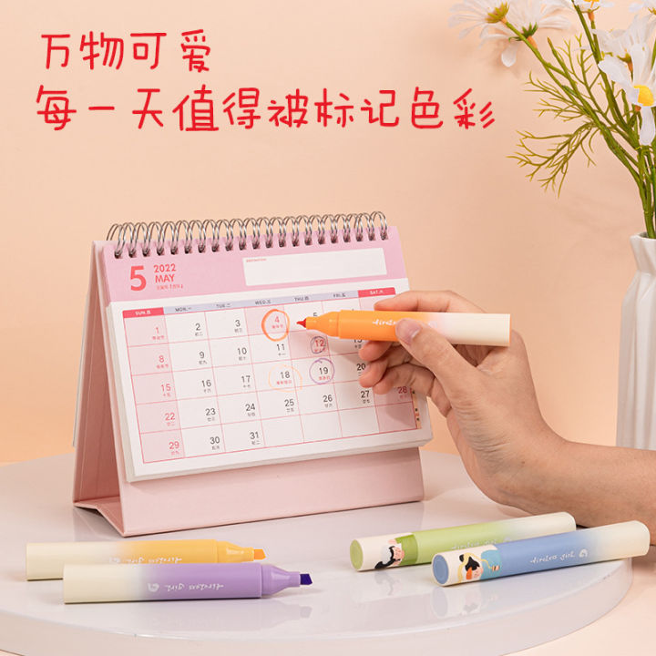 Deli%20Stationery%20Direct%20Liquid%20Fluorescent%20Pen%20Set%20Simple%20Transparent%20Student%20Exam%20Key%20Large%20Capacity%20Marker%20-%20Image%204