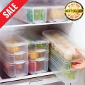 Kobwa Plastic Storage Bins, Refrigerator Storage Box,Food Storage Containers With Lid For Kitchen Fridge Cabinet Freezer Desk Organizer. 
