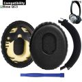 1Pair Replacement Ear Pads Cushions Earpads Headband For Bose QC3 QuietComfort Quiet Comfort QC 3 OE1 On-Ear Headphones. 