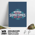 Sometimes You Win Or Learn - Motivational Wall Canvas Wall Decoration Wall Painting - WB2984 - Urban Sticker - Minimalistic Sophistication.