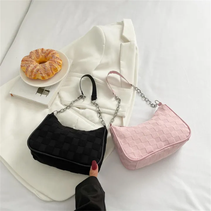 Chain%20Strap%20Handbags%20Women's%20Fashion%20Handbags%20Underarm%20Chain%20Bag%20Canvas%20Shoulder%20Handbags%20Zipper%20Girl%20Handbag%20-%20Image%202