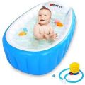 Intime Inflatable Baby Bath Tub, Baby Children Shower Tub with pumper. 