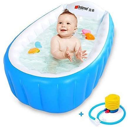 Intime%20Inflatable%20Baby%20Bath%20Tub,%20Baby%20Children%20Shower%20Tub%20with%20pumper%20-%20Image%202