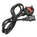 HI SPEED Power Cable 1.5m For Desktop PC 3PIN FUSE -BLACK. 