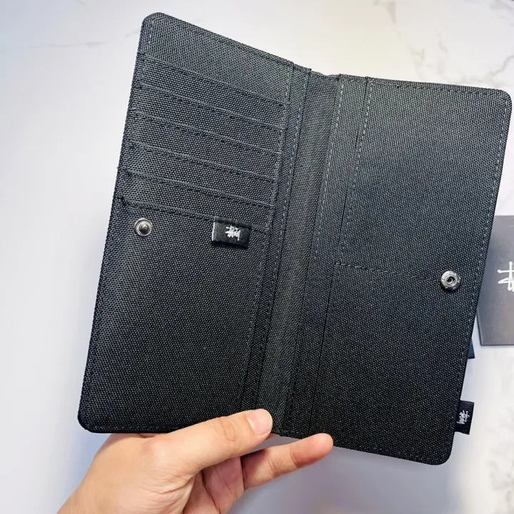 Stussy%20Wallet%20Classic%20Long%20Wallet%20Men's%20Card%20Holder%20Wallet%20Student%20Wallet%20Valentine's%20Day%20Birthday%20Holiday%20Gift%20Black%20Wallet%20-%20Image%207