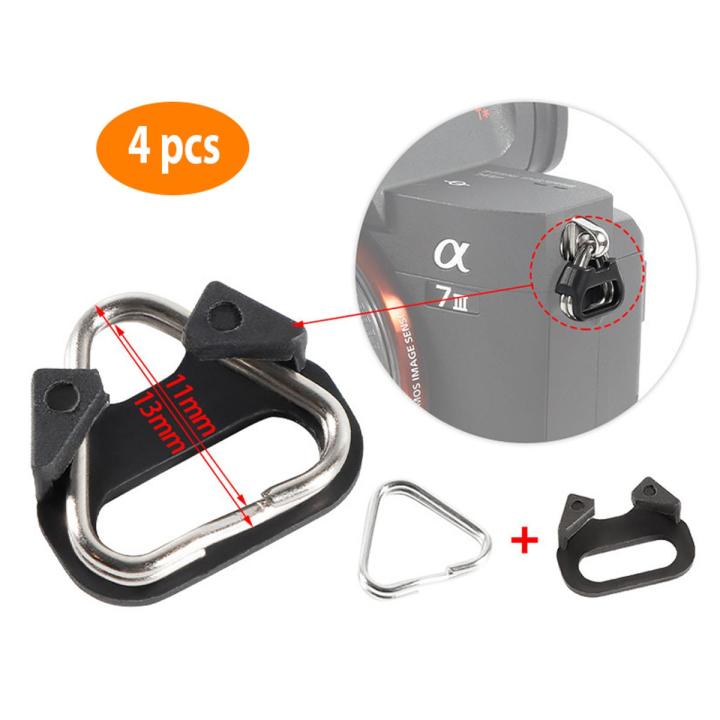 4PCS Belt Hook Camera Shoulder Strap Triangle Split Ring Replacement ...