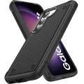 Anti-fall 2 in 1 Heavy Duty Armor Case For Samsung Galaxy S23+ Phone Case Shockproof Soft Casing Hard Back Cover.