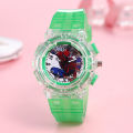 New Spiderman Watches Cartoon Student Kids Watches Boys Boys Luminous Watches Manufacturers Wholesale. 