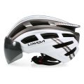 Mountain motorcycle helmet backlight magnetic Visor UV protection - silver. 