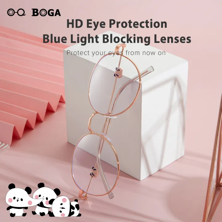 OQ%20BOGA%203%20Styles%20Unisex%20Fashion%20Panda%20Decoration%20Anti%20Blue%20Light%20Proof%20Radiation%20Metal%20Oval%20Frame%20Computer%20Glasses%20Women%20Men%20Eye%20Protection%20Full%20Rim%20Eyewear%20-%20Image%203