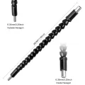 Flexible Extension Set With 105 Degree Right Angle Drill Bit Extender 1/4 3/8 1/2" Hex Shank Socket. 