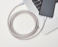 Amazon Basics Nylon Braided 60W 6 Feet USB-C to C 2.0 Fast Charger Cable for mobile and laptop , 480Mbps Speed, USB-IF Certified, for Apple iPhone  17/16/15, iPad, Samsung Galaxy, Tablets, Laptops. 