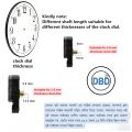 Silent Wall Clock Movement Kit Replacement Mechanism with Hands, Smooth Sweep, Easy DIY Wall Clock Fix.