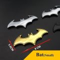 【Mary DAI Store】3D Car Stickers Cool Metal Bat Logo Car Styling Batman Badge Emblem Tail Motorcycle Car Automobiles. 