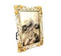 Photo Frame With Stand Made By SS Metal Stone & Glass Frame Height 19CM Wide 14CM Picture Measurement 6 Inch*4 Inch -Multicolored. 