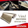 Golden Silver Waterproof Car Sticker |Self-Adhesive Reflective Safety Warning Sticker for Trucks All Car, Bike, Interior Design, Floor, Kitchen Furniture, Bicycle Motorcycle-48 inch/12 inch.