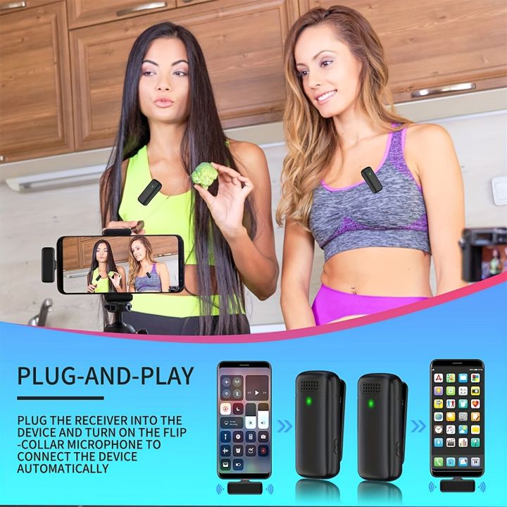 K6%20New%20Wireless%20Lavalier%20Microphone%20Portable%20Audio%20Video%20Recording%20Mini%20Mic%20Live%20Broadcast%20Gaming%20Phone%20Mic%20for%20iPhone%20Android%20-%20Image%205