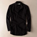 Black New Stylish Cotton Long Sleeve Formal Shirt for Men.