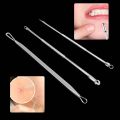 2/3/4/5PCS Stainless Steel Silver Blackhead Comedone Acne Pimple Blemish Extractor Blackhead Remover Tool for Face Skin Care. 
