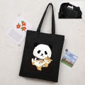 (New) cartoon canvas tote bag women men Wanita shoulderbags Lady handbags fashion shopping bags school booksbag tuition bag. 