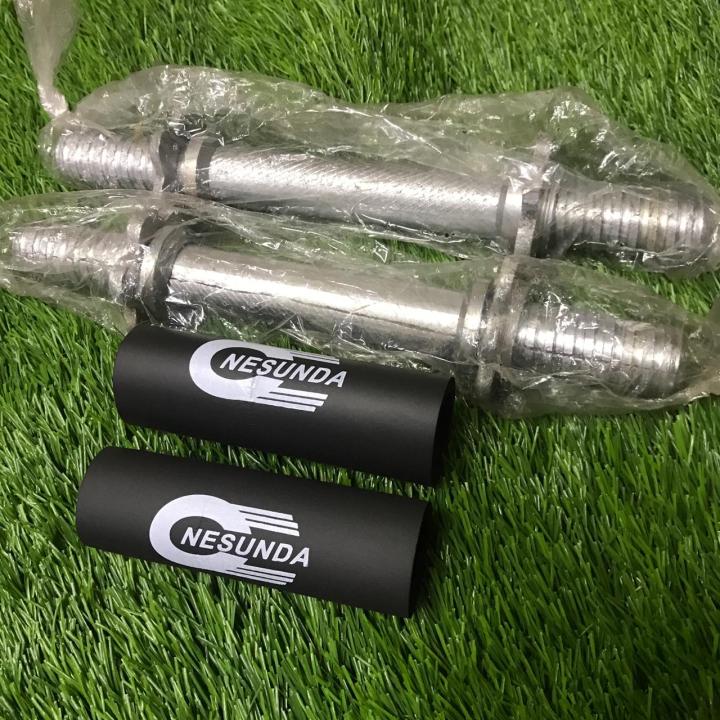 10 Inch 2 Pcs Dumbbell Bar - Silver