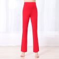 Yoga Pants Women's Black Modal Bootcut Trousers Sports Trousers Square Dance Dance Pants Female Students Practice Straight-Leg Pants.