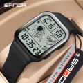 Sanda Fashion Men's Watches Digital Wristwatch 50M Waterproof Sports Casual Watch for Male Clock Relogios Masculino 6052.