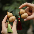 1ml Roller Bottle Refillable Ancient Style Gourd Shape Empty Bottle Bamboo Small Skincare Container for Travel Personal Care.