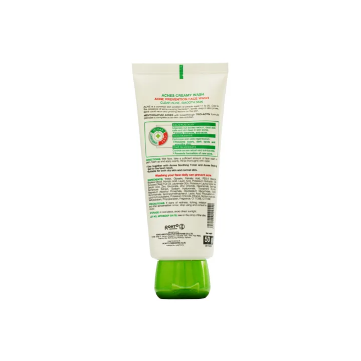 Acnes%20Mentholatum%20Acnes%20Creamy%20Wash%20Size:%2050gm%20-%20Image%202