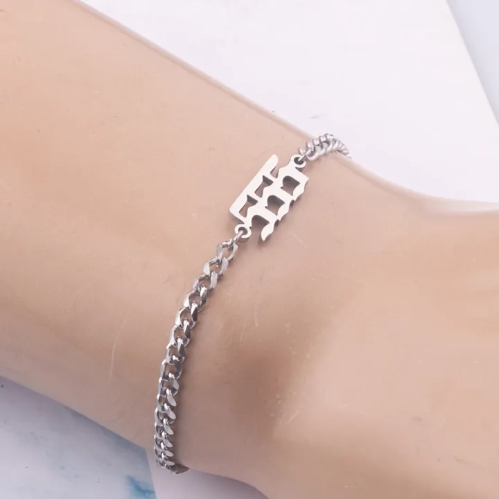 Fashion%20Non%20Tarnish%20Silver%2018K%20Gold%20Plated%20Stainless%20Steel%20Charm%20000-999%20Angel%20Number%20Bracelet%20Jewelry%20For%20Women%20-%20Image%202