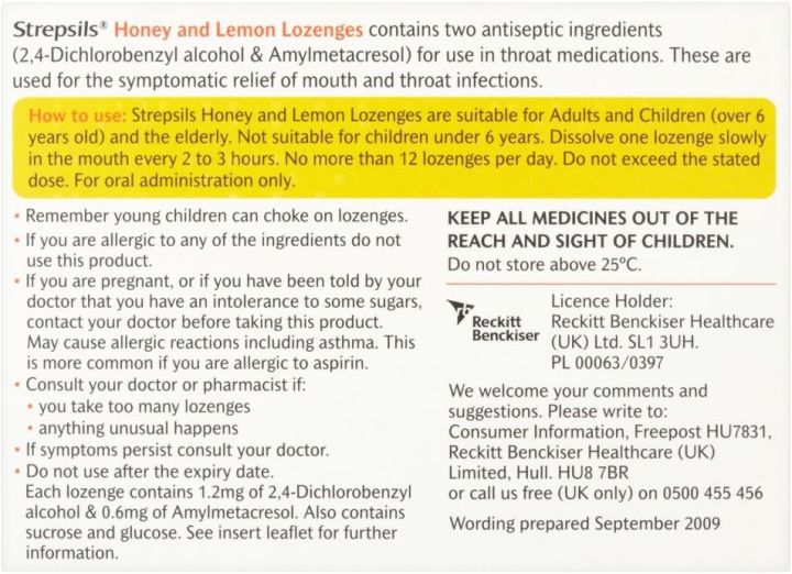 Strepsils%20Lozenges%20Relief%20Of%20Mouth%20And%20Throats%20%20Honey%20And%20Lemon%2024%20Lozenges%20-%20Image%207
