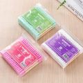 【All Of Me】100PCS Colors Makeup Remover Cotton Swabs Swab Applicator Q-tips Double Wooden Sticks Ear Clean Cute Disposable. 