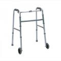 Walking Walker Frame Front Castor Wheels - Silver. 
