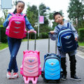 Star Bright Primary School Student Trolley Schoolbag Boys and Girls1-3-6Grade Waterproof Children's Burden Reduction Schoolbag6-12One Year Old. 