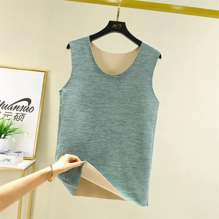 Men's%20Double-Sided%20Dralon%20plus%20Velvet%20Thickened%20Large%20Size%20Slim%20Sleeveless%20Bottoming%20Shirt%20Autumn%20and%20Winter%20Inner%20Wear%20Warm%20Traceless%20Vest%20-%20Image%209